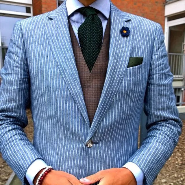 [Handmade in Tokyo]Japanese premium silk rose Pin Lapel BLUE COLLECTION