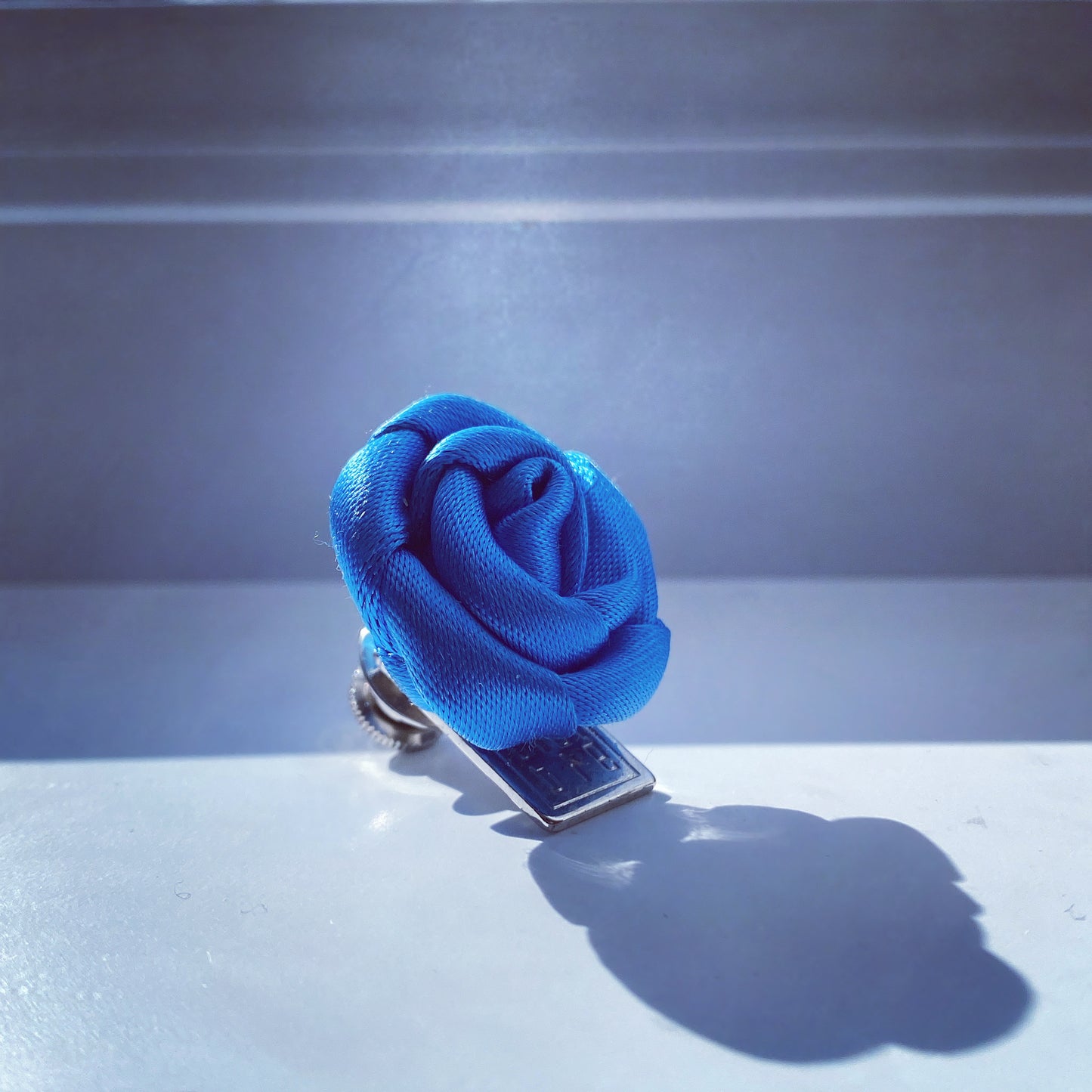 [Handmade in Tokyo]Japanese premium silk rose Pin Lapel BLUE COLLECTION