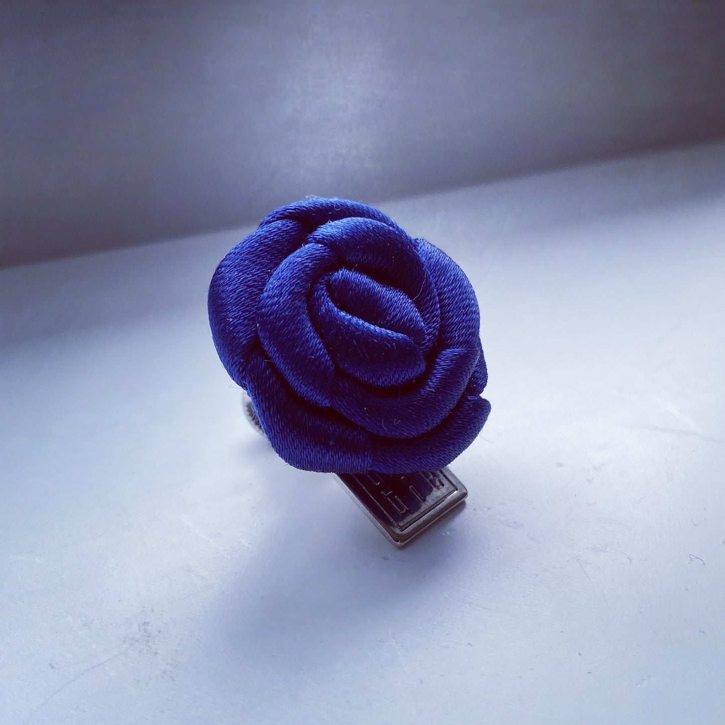 [Handmade in Tokyo]Japanese premium silk rose Pin Lapel BLUE COLLECTION